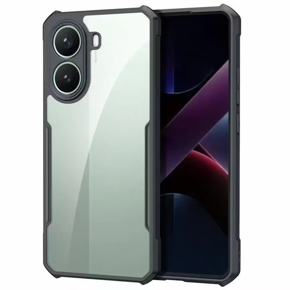 HHL เคสขอบดำ หลังใส สำหรับ Iphone x xr xs max เคสกันกระแทกขอบดำ