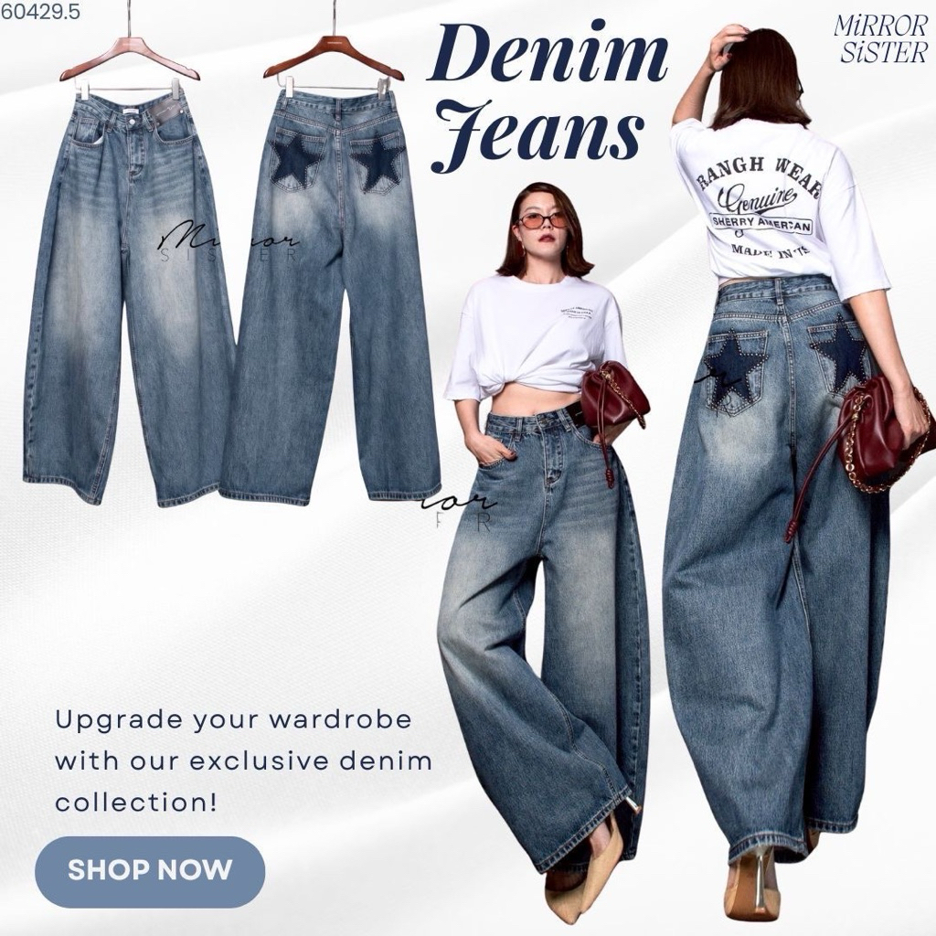 ••MiRROR SiSTER‘s POP STAR Barrel JEANs••