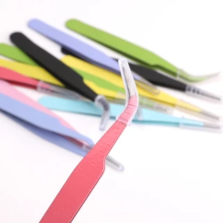 แหนบโลหะตรงและปลายโค้งสีสัน อุปกรณ์ DIY งานคราฟต์ ทำสมุดภาพ ติดสติกเกอร์ ร้อยลูกปัด เครื่องประดับ