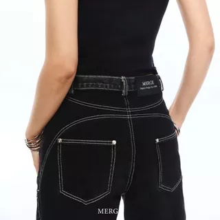 Merge Official - Shape Wide Jeans (พร้อมส่ง)