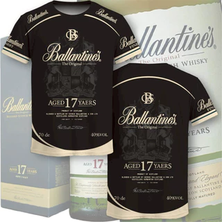 เสื้อยืดพิมพ์ลาย Ballantine เนื้อผ้าไมโครเกรดพรีเมี่ยม