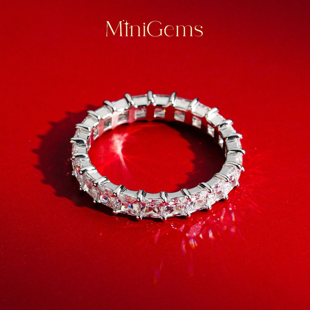 MiniGems แหวน เงินแท้ 92.5 เพชรสวิส(CZ) แหวนคู่ แหวนแต่งงาน แหวนผู้หญิง แหวนผู้ชาย 02655