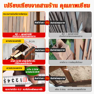 Deleis🏡🌷DIYรั้วตกแต่งสวน รั้วไม้แบบยืดหดได้ พื้นเรียบ รั้วสวน ไม่เน่าเสียง่าย แข็งแรงทนทาน ไม่มีกลิ่น ลมแรงพัดก็ไม่ล้ม