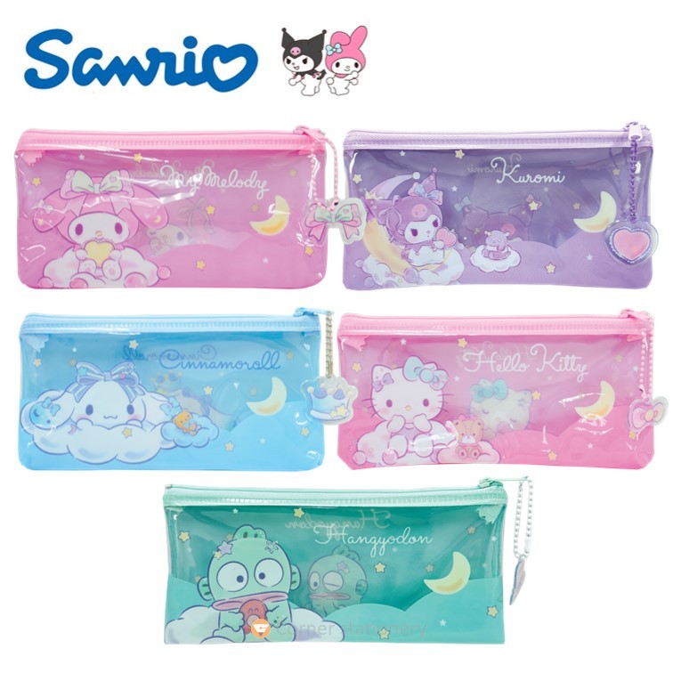 กระเป๋าดินสอ Sanrio ลิขสิทธิ์แท้ melody kitty kuromi hangyodon ขนาด 10x20 ซม.รุ่น 0015 เนื้อ PVC