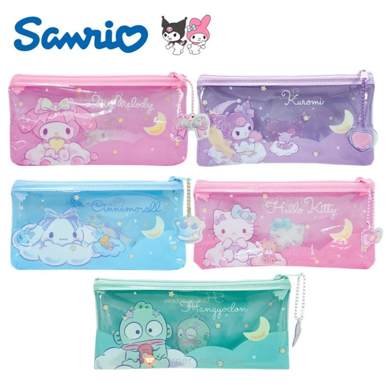 กระเป๋าดินสอ Sanrio ลิขสิทธิ์แท้ melody kitty kuromi hangyodon ขนาด 10x20 ซม.รุ่น 0015 เนื้อ PVC