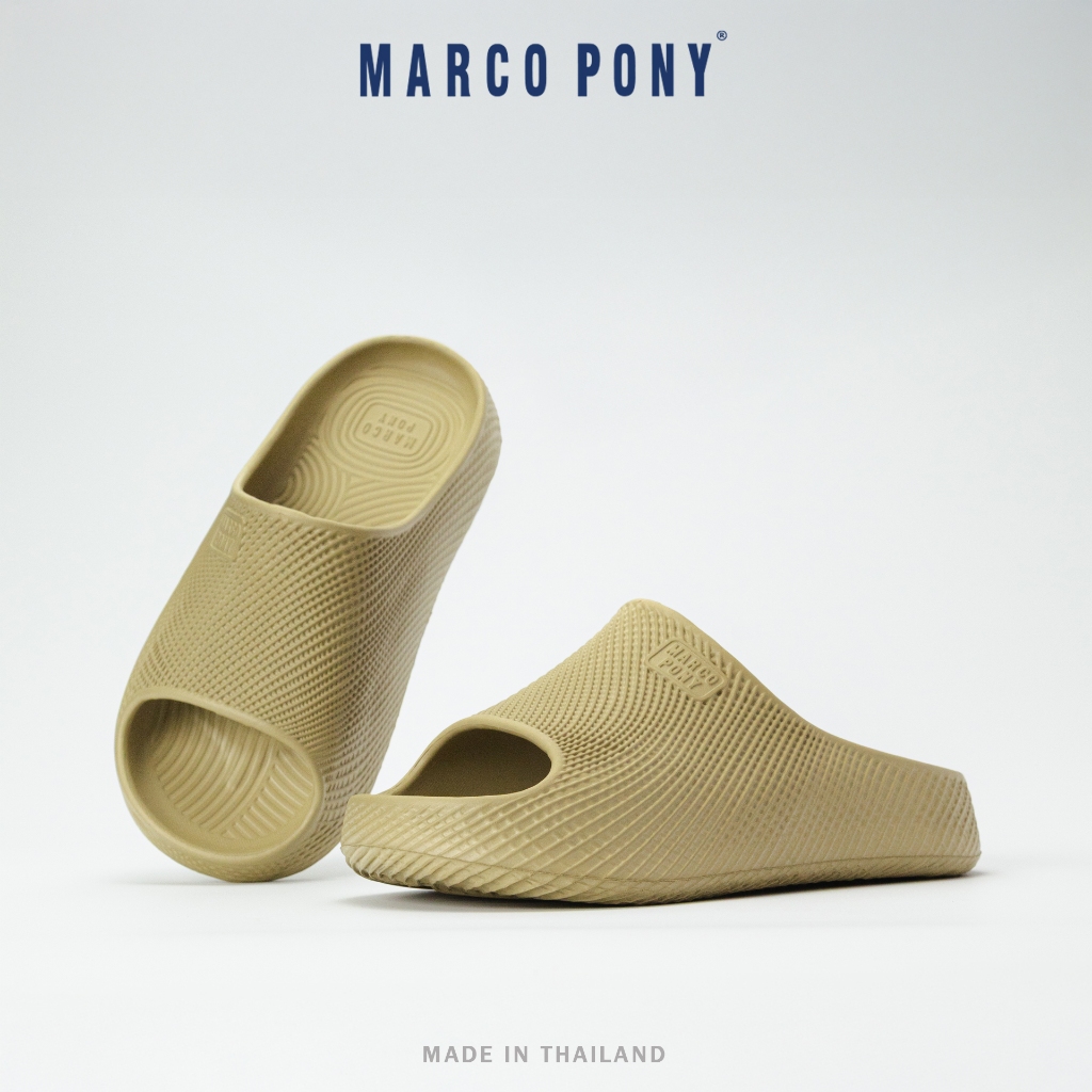 Marco Pony รองเท้าสลิปเปอร์ EVA รองเท้าแตะแพลตฟอร์มหนา ดีไซน์ปลายเท้าเปิด พื้นกันลื่น MH9040