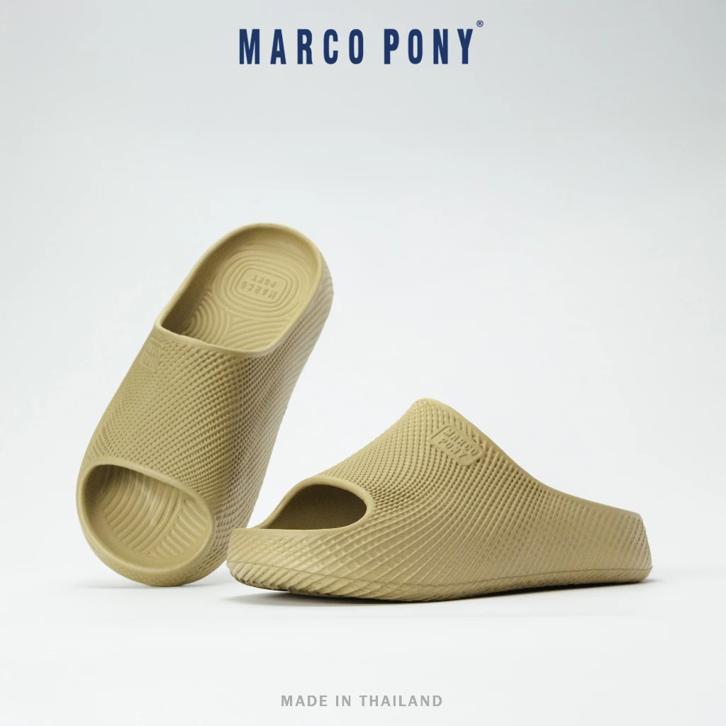 Marco Pony รองเท้าสลิปเปอร์ EVA รองเท้าแตะแพลตฟอร์มหนา ดีไซน์ปลายเท้าเปิด พื้นกันลื่น MH9040