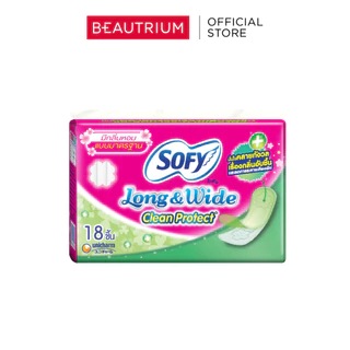 SOFY Pantiliner Long&Wide AntiBac Scented ผ้าอนามัย 18pcs