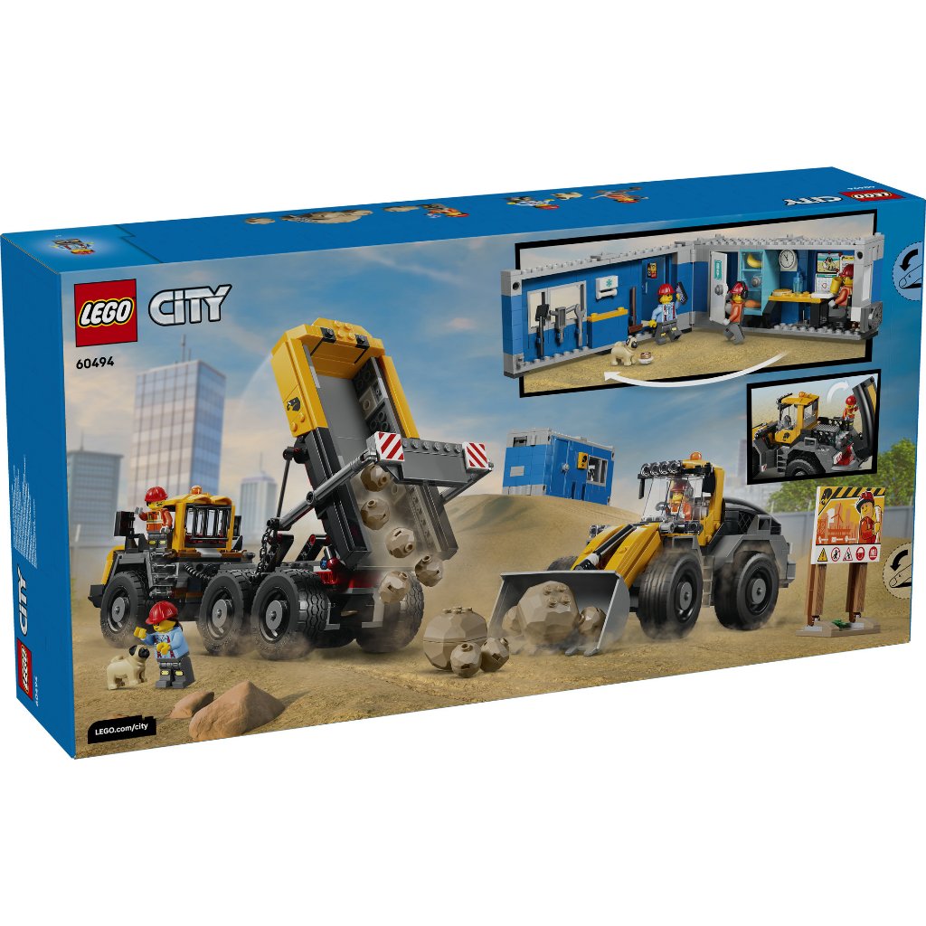 LEGO City ‏60494 شاحنة قلاب ولودر (1132 قطعة) — صورة 4