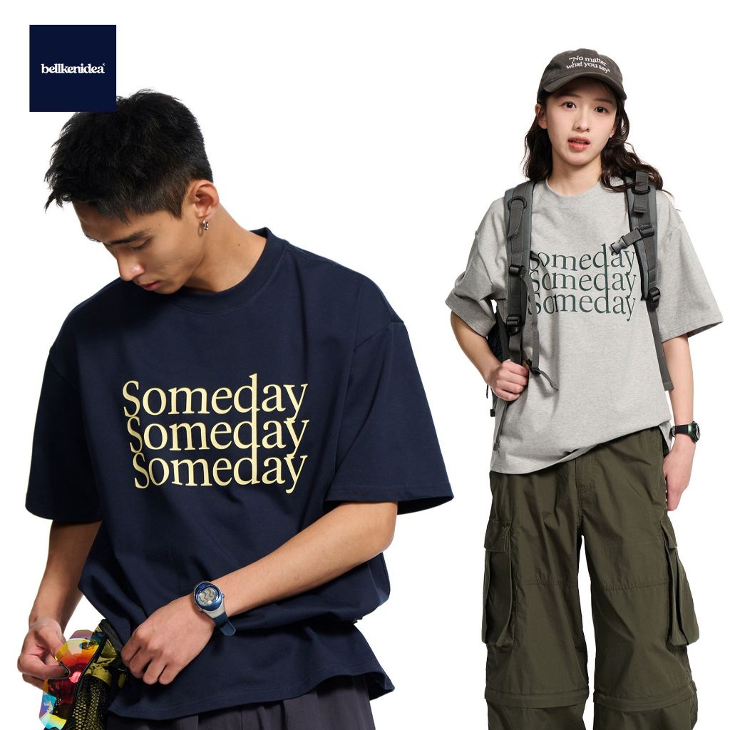 BELLKEN SOMEDAY TEE เสื้อโอเวอร์ไซส์ OVERSIZED ผ้าพรีเมี่ยม (HEAVY COTTON 100%) ผ้าทิ้งตัวอยู่ทรง UNISEX