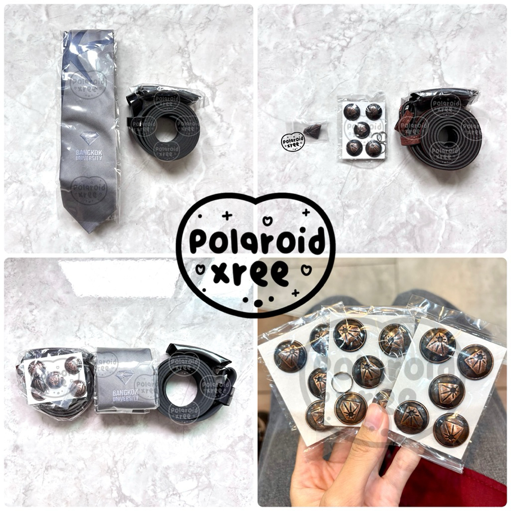 [✅ถูกที่สุดดด 🚚พร้อมส่ง] เข็มกลัด กระดุม เข็มขัด เน็กไท อาร์ม รด. ม.กรุงเทพ BU 💎