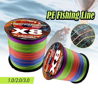 สายเอ็นตกปลา PE X8 100M สายเอ็นถัก รอกตกปลา สายการประมง รับน้ำหนักได้สูงสุด 75LBเบ็ดตกปลา