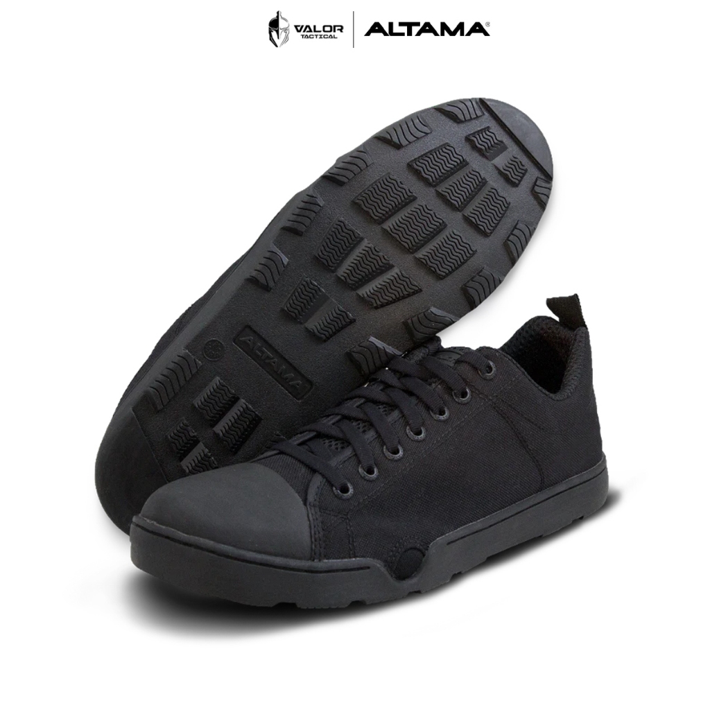 Altama - Maritime Low Wide [Black] รองเท้ายุทธวิธี ข้อสั้น มีรูระบายน้ำ มีที่ล็อกตีนกบ รองเท้าผ้าใบ เบา กระชับ คล่องตัว
