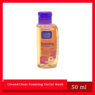 📌 [พร้อมส่ง] Clean & Clear Foaming Facial Wash ขนาด 50 มล. เจลล้างหน้าคุมมัน เคลียร์สิว ผิวสะอาดใส