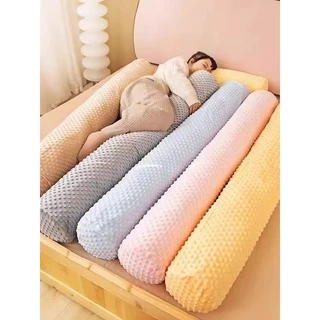 SCYOUNG ปลอกหมอนข้าง พร้อมส่ง 40*14นิ้ว (100*35cm) สีพื้น ปลอกหมอน กันไรฝุ่นปลอกหมอนยาว นุ่มมาก