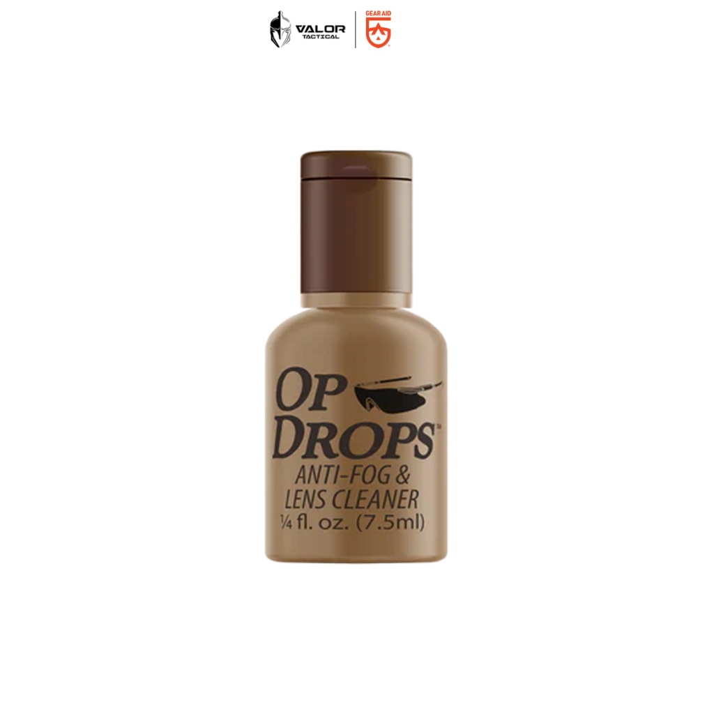 Gear Aid - Op Drops Anti-Fog and Lens Cleaner น้ำยาทำความสะอาดเลนส์ น้ำยาเช็ดแว่น เช็ดเลนส์ 0.25 fl oz