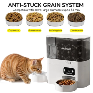 MeeGoo เครื่องให้อาหารและน้ำอัตโนมัติ 2 in 1 แอปควบคุม WiFi Automatic Food and Waterสำหรับสุนัข แมว