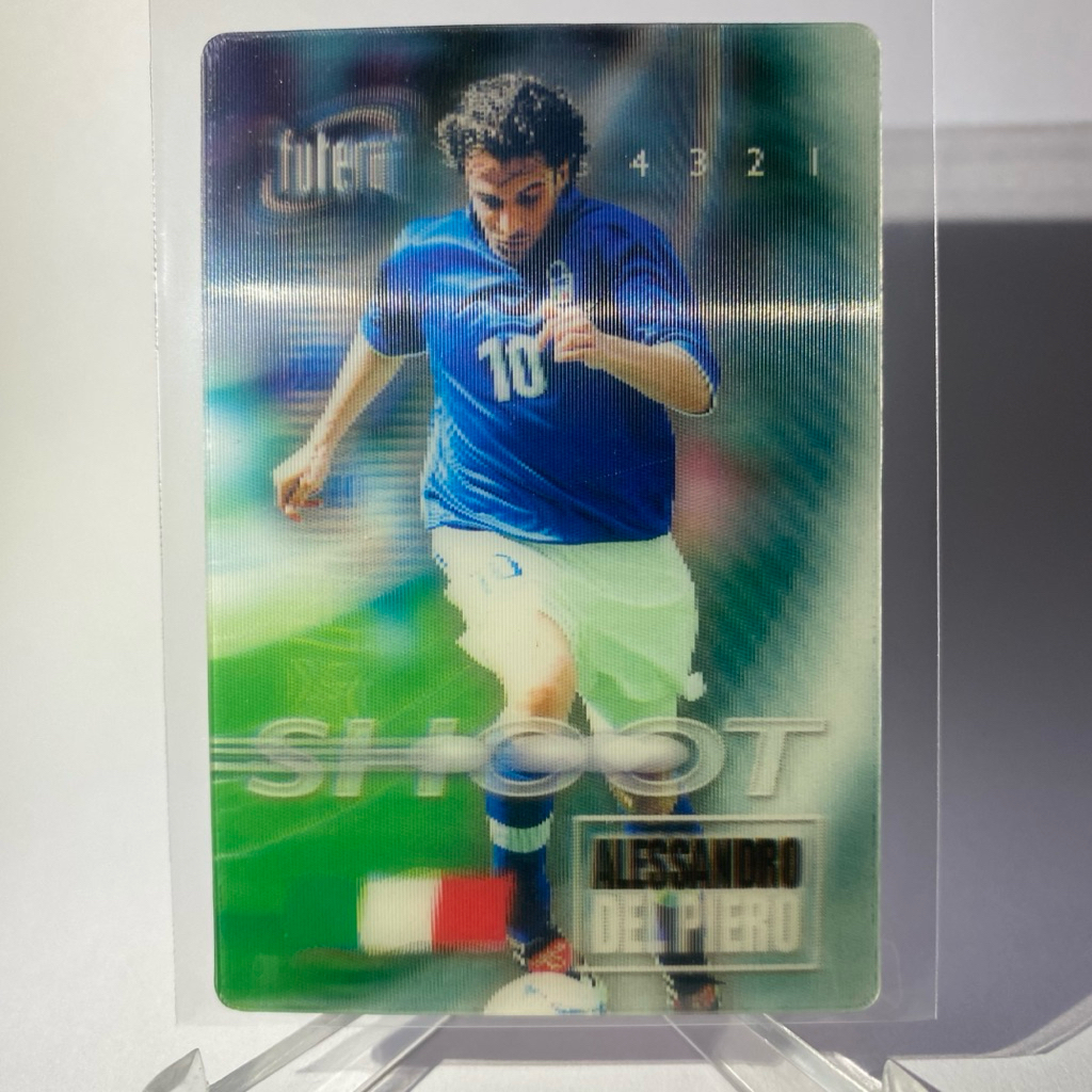 การ์ดนักฟุตบอล ALESSANDRO DEL PIERO, ITALY, PLAY MAKER, FUTERA 3D, FUTERA WORLD STARS 3D FOOTBALL CA