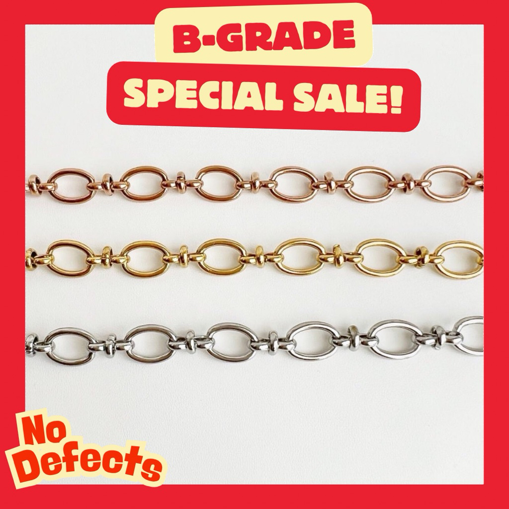 {B-Grade} Alan chain 14k bracelet. (สร้อยข้อมือตัวเรือนสแตนเลส)