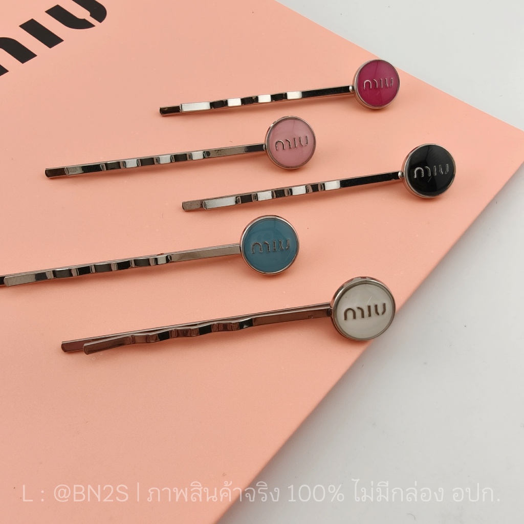 MM Hair Clip กิ๊บหนีบผมแบบก้านสไลด์ หัวหมุดหลากสีสัน งานสวย น่ารัก พร้อมส่งในไทย ราคาไม่แพง ส่งทุกวัน ไม่ต้องรอ