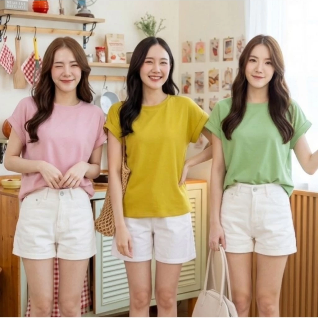 GI-ANTS (หน้าผ้า42") เสื้อยืดคอกลมแขนเบิ้ลใหญ่