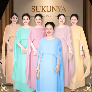 6397::ชุดเดรสราตรีผ้าชีฟองทั้งตัว ผู้หญิง Lady เสื้อผ้า Women Clothing ชุด dinner