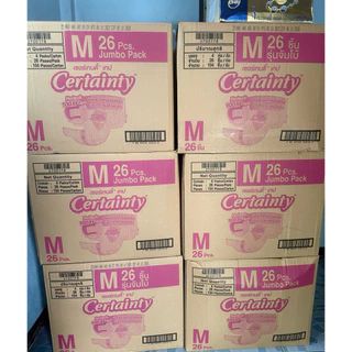 Certainty Tape ผ้าอ้อมผู้ใหญ่แบบเทป เซอร์เทนตี้ เทป ขนาดจัมโบ้ x 4แพ็ค ไซส์ M