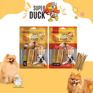 EXTRA SUPER DUCK Dog Snack ❤️🐶 เอ็กซ์ตร้า ซุปเปอร์ดั้ก ขนมสุนัขทำจาก ตับเป็ดแท้ 100% บรรจุ 70g