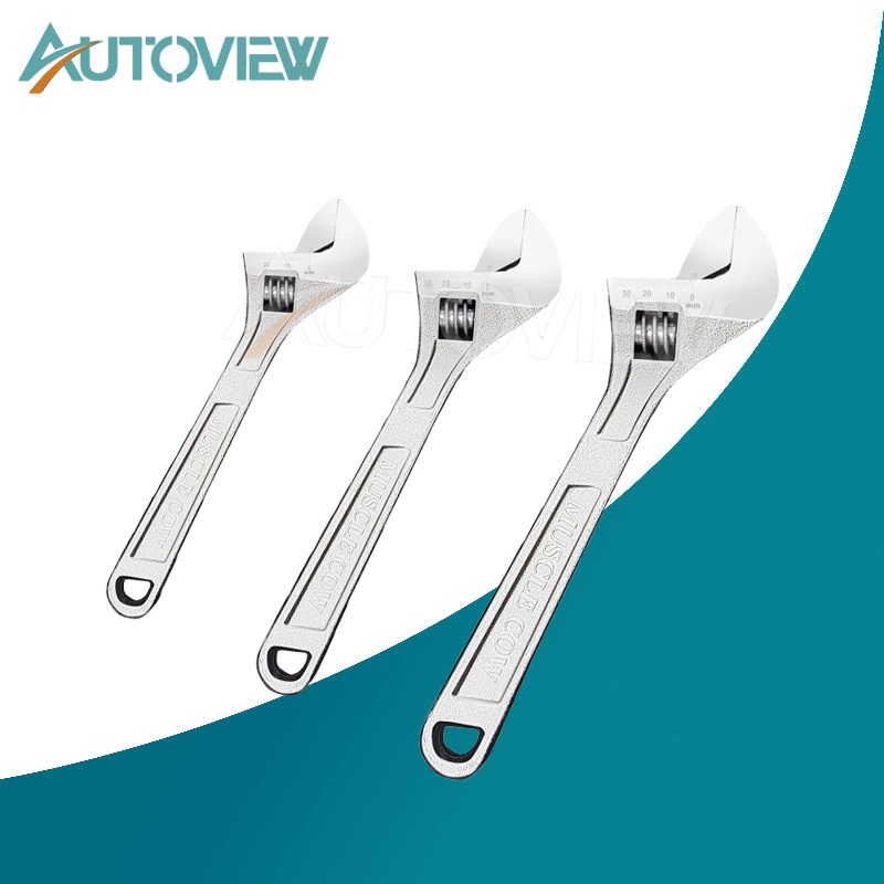 Autoview ประแจเลื่อน กุญแจเลื่อน ขนาด 8 / 10 / 12 นิ้ว (Adjustable Wrench)