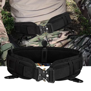 【จัดส่งจากกรุงเทพฯ】เข็มขัดต่อสู้ 2 ชั้น ปลดเร็ว Molle CS กันกระแทก ปรับขนาดได้ แข็งแรง อเนกประสงค์ ยุทธวิธี เพ้นท์บอล เด