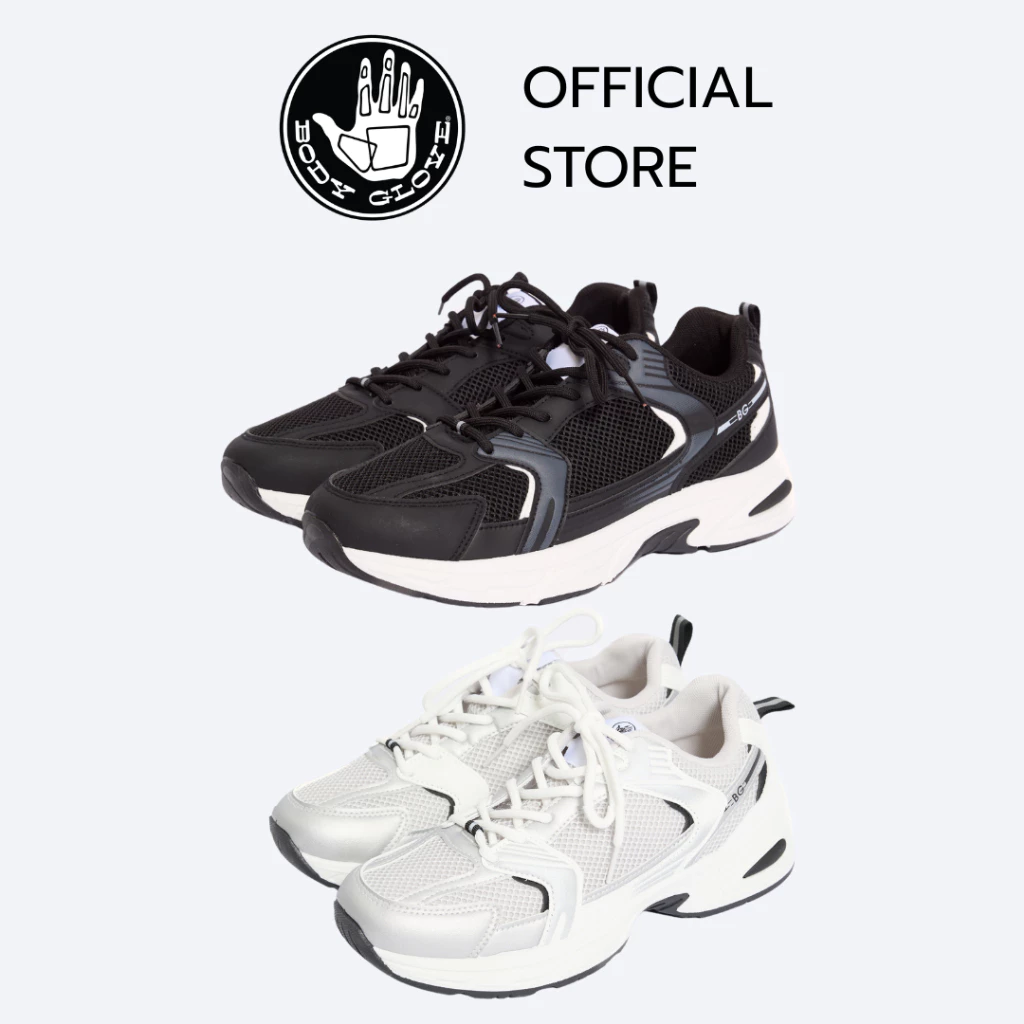 BODY GLOVE Shoe รองเท้าผ้าใบ ผู้ชาย-ผู้หญิง สีดำ-เทา