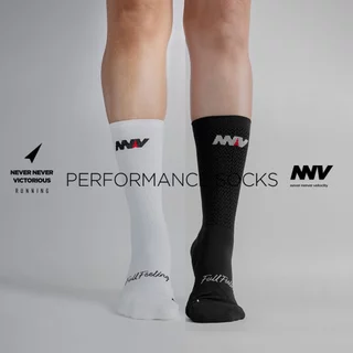 NNV Running Socks ถุงเท้าไร้ตะเข็บ ข้อยาว กระชับฝ่าเท้าไม่ดิ้น หนานุ่มฝ่าเท้าพอดี