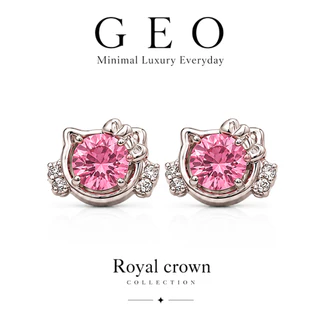 GEO ต่างหูแม่เหล็ก ไม่ต้องเจาะ Blush Collection | Crown / Heart / Classic | Hypoallergenic Nickel Free