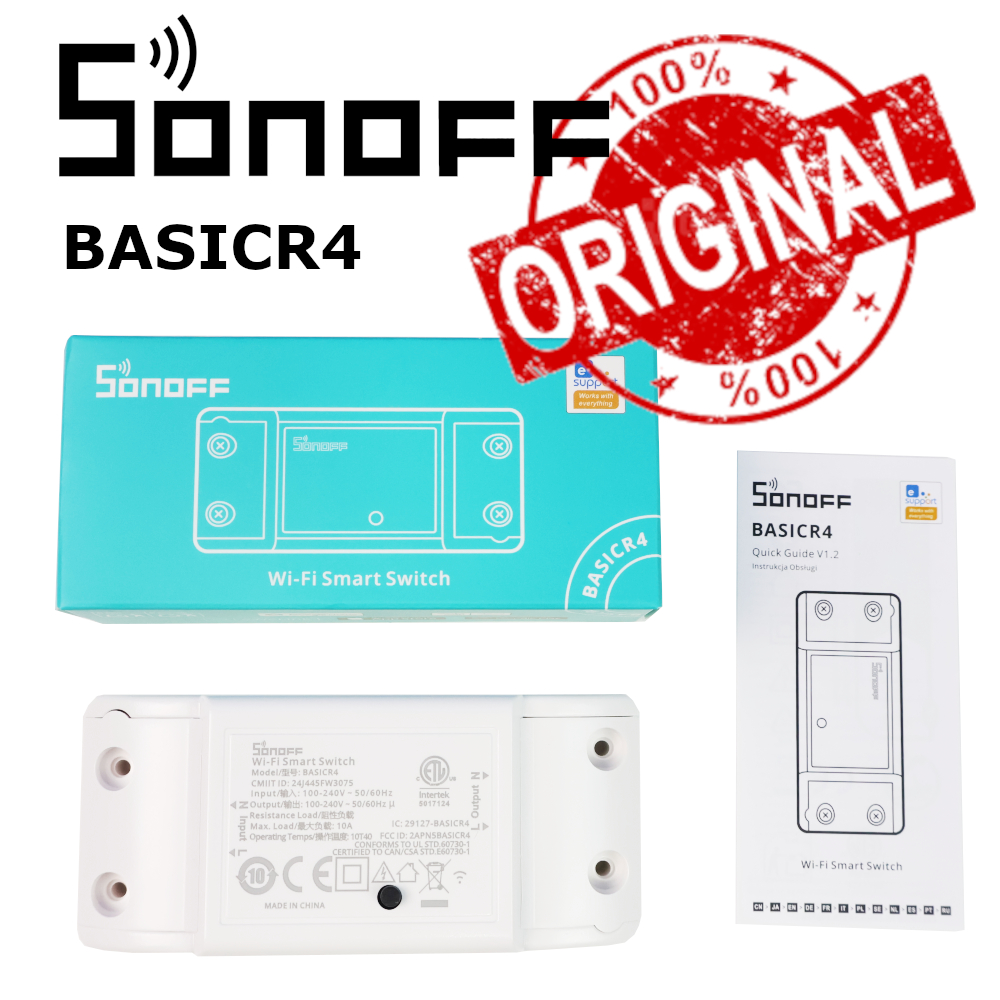 New Basic R4 Sonoff Smart Switch Basic R4 สวิตช์อัฉริยะ เปิด/ปิดอุปกรณ์ไฟฟ้าผ่านมือถือ