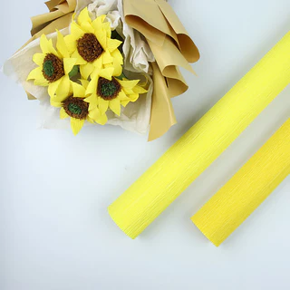 กระดาษย่นหลายสี 250x50 ซม. กระดาษประดิษฐ์ดอกไม้ ใช้ง่าย เหมาะกับเด็กและผู้ใหญ่