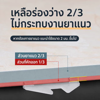 ชุดปรับระดับกระเบื้อง พร้อมคีม 300 Clips + 100 Wedges ระบบ Tile Leveling System สำหรับปูกระเบื้อง ติดตั้งง่าย