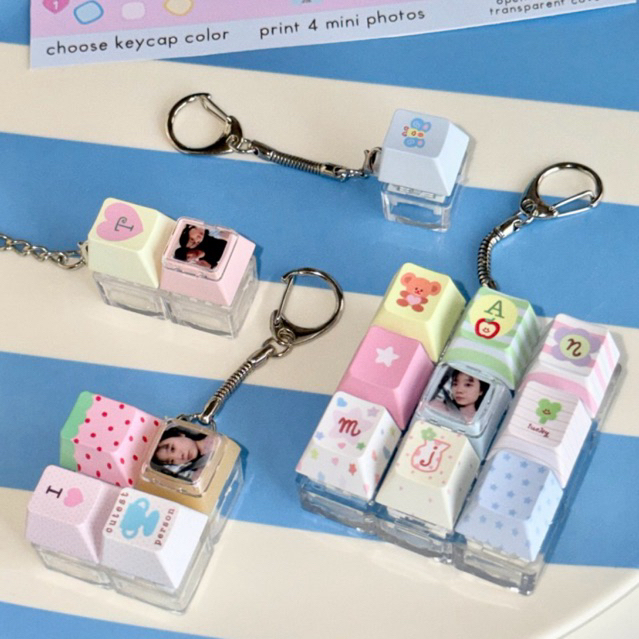 keycap keychain DIY🛌 soqstuff พวงกุญแจกดดีไอวาย กดได้น่ารัก