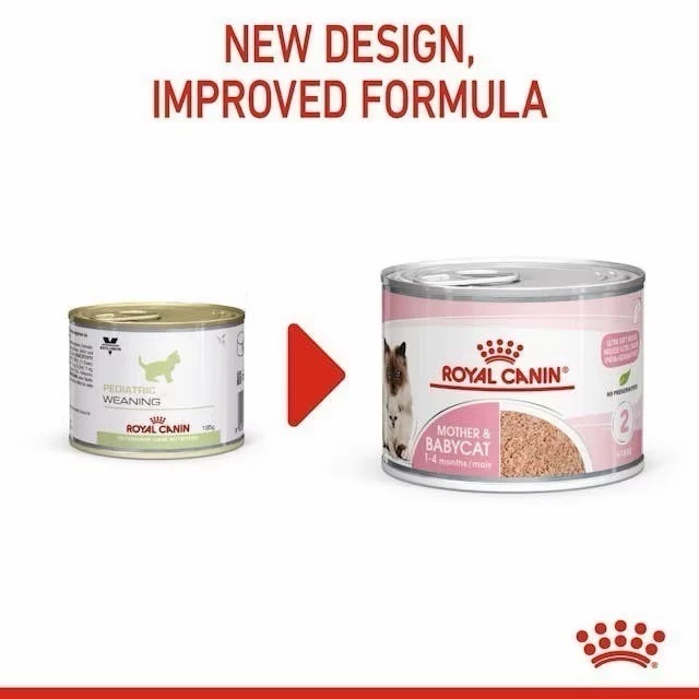 ROYAL CANIN MOTHER&BABYCAT CAN 195g อาหารเปียกสำหรับแม่แมวและลูกแมว