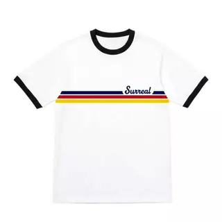 SURREAL เสื้อ Ringer Tee 70's mood ดีไซน์เรียบมีเอกลักษณ์ ผ้า Cotton 100% ระบายอากาศดี ขอบสีตัดชัดเจน ฟีลวินเทจคลาสสิก