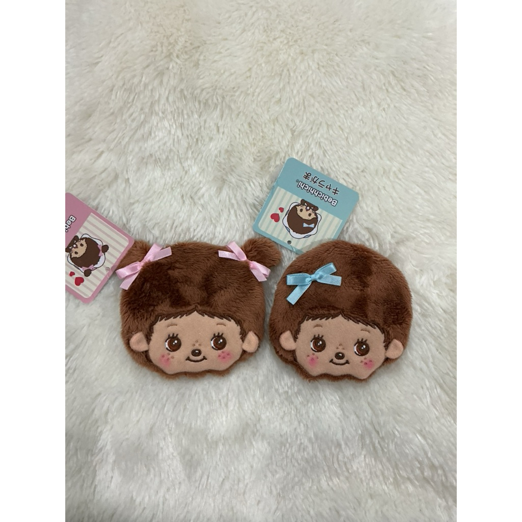 พวงกุญแจ/กระเป๋าป๊อกแป๊กน้องมอนชิชิ  Monchhichi ของแท้จากญี่ปุ่น