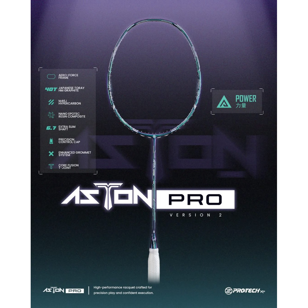 ไม้แบดมินตัน Protech รุ่น Aston Pro Ver2