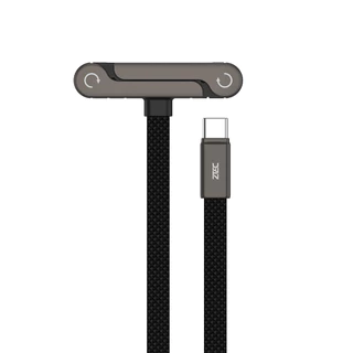 ZTEC ZC811 / ZA353 35W / ZA453 45W สายชาร์จตั้งได้ มีขาตั้งในตัว USB-C 5A 240W / หัวชาร์จ ขาปลั๊กไทย -2Y