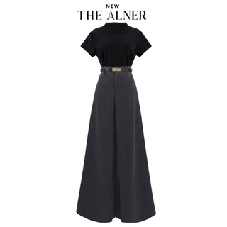 Thealner (เซตเสื้อคอคอเต่าแขนสั้น กก.เทาขายาว)