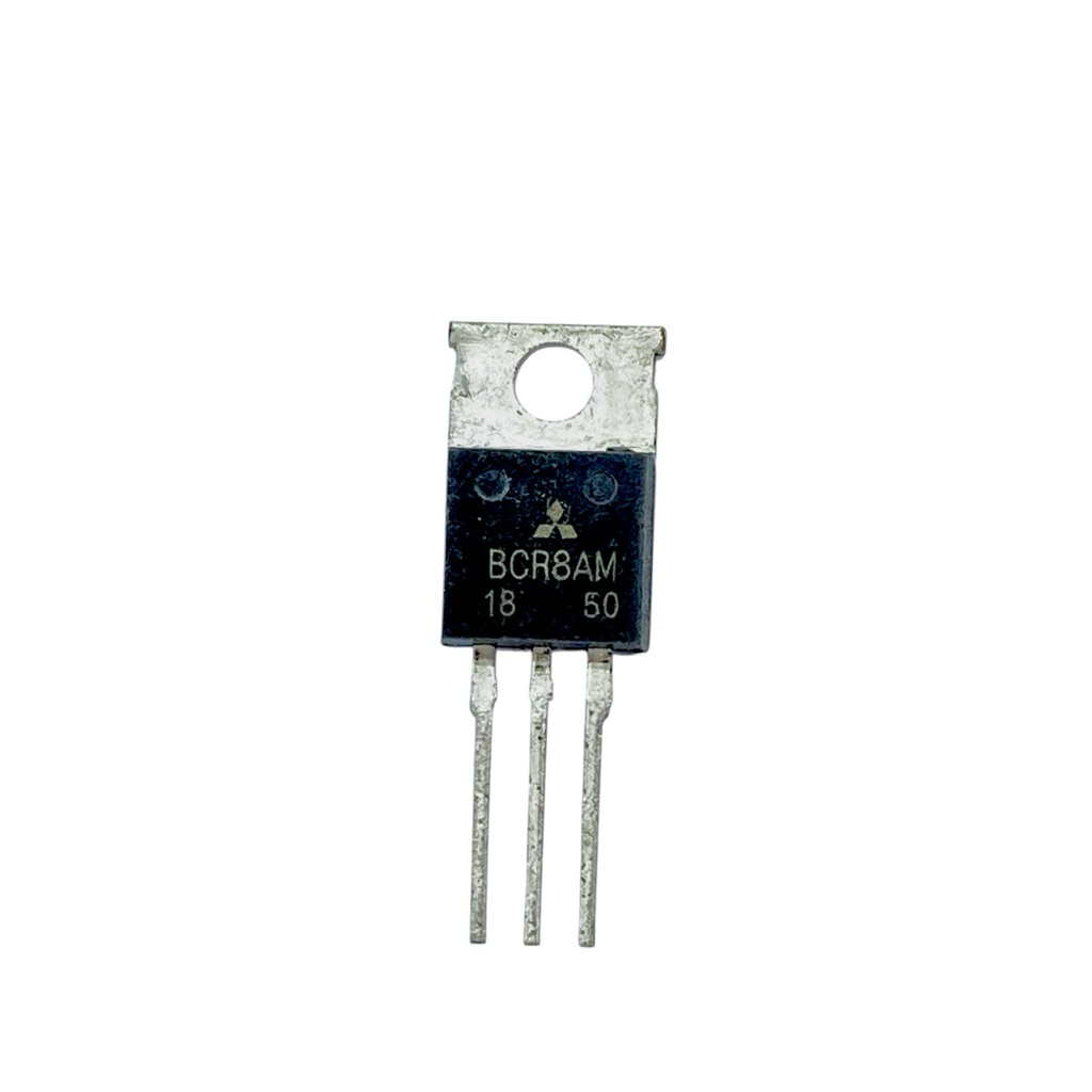 BCR8AM-18 Triac(ไตรแอก) 800mA 700V(ราคาต่อ 1ชิ้น) TO-220 มีสินค้าพร้อมส่งในไทย