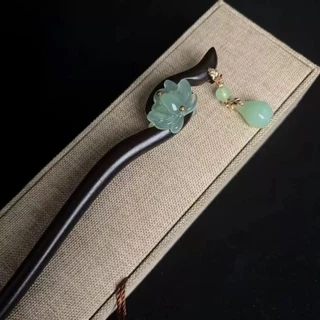 Accessories ปิ่นปักผมแบบใหม่สไตล์จีนพร้อมพู่ดอกไม้ สไตล์โบราณ ตะเกียบผม