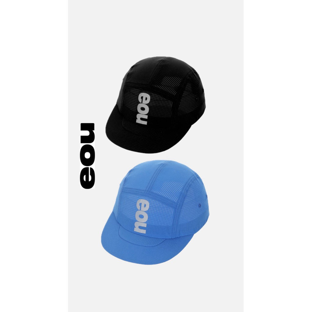 (พร้อมส่งสีน้ำเงิน)หมวกวิ่งน้ำหนักเบาจากแบรนด์이오유 eou