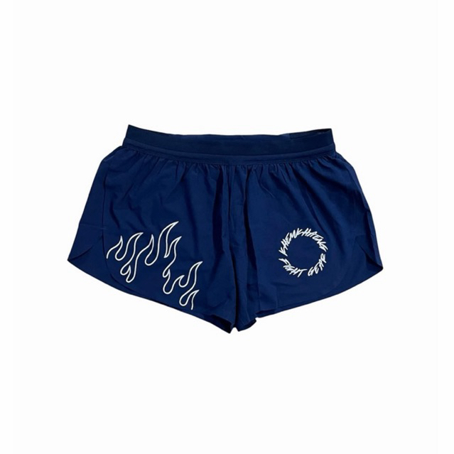 กางเกงวิ่ง เข้มแข็ง  V.6(FIRE ไฟลุกปลุกใจ)รีเฟล็ค  สีกรม NAVY “มีช่องใส่เจลที่เอว ใส่โทรศัพท์(Promaxได้) มีเชือกรัดเอว