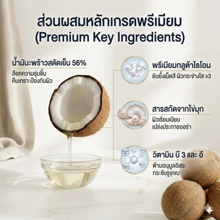 [มี อย. แท้ 100%] สบู่กลูต้ามะพร้าวสกัดเย็น 56% MYRA บำรุงผิวล้ำลึก ไม่ผสมสารเร่งขาว ผิวชุ่มชื้นไม่แห้งตึง