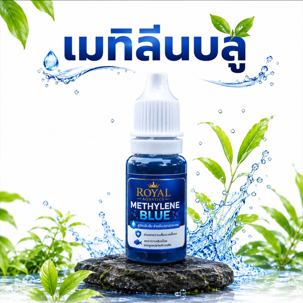 เมทิลีน บลู ปรับสภาพน้ำ ลดเชื้อราและแบคทีเรีย สำหรับปลาสวยงาม ใช้ได้กับปลาทุกชนิด