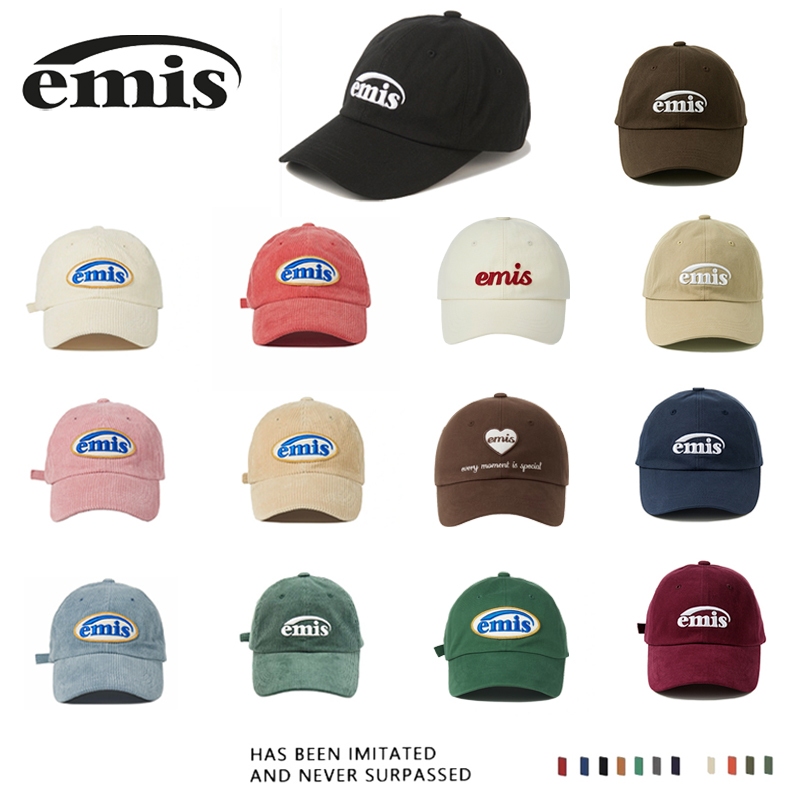 🧢 EMIS หมวกปักลายตัวอักษร รุ่นยอดฮิต น่ารัก ใส่ได้ทุกวัน ผู้ชายก็ใส่ ผู้หญิงก็ใส่ คู่แฟน ของแท้ 100% สแกนตรวจสอบได้